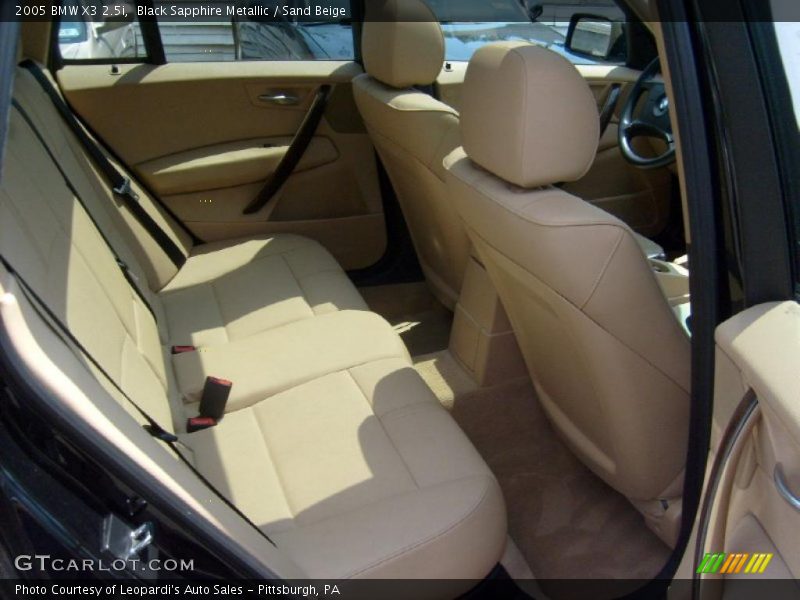 Black Sapphire Metallic / Sand Beige 2005 BMW X3 2.5i