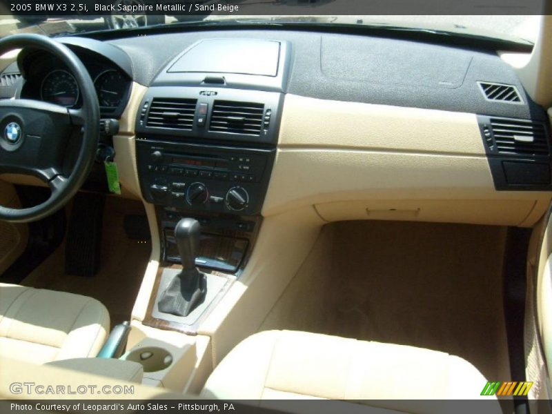 Black Sapphire Metallic / Sand Beige 2005 BMW X3 2.5i