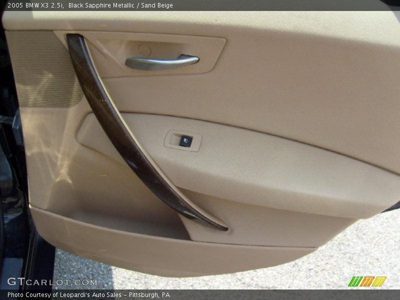 Black Sapphire Metallic / Sand Beige 2005 BMW X3 2.5i
