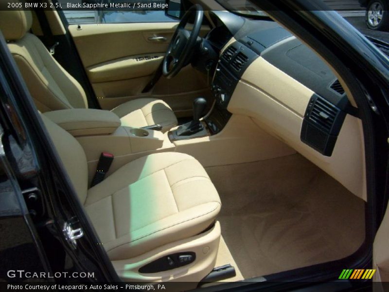 Black Sapphire Metallic / Sand Beige 2005 BMW X3 2.5i
