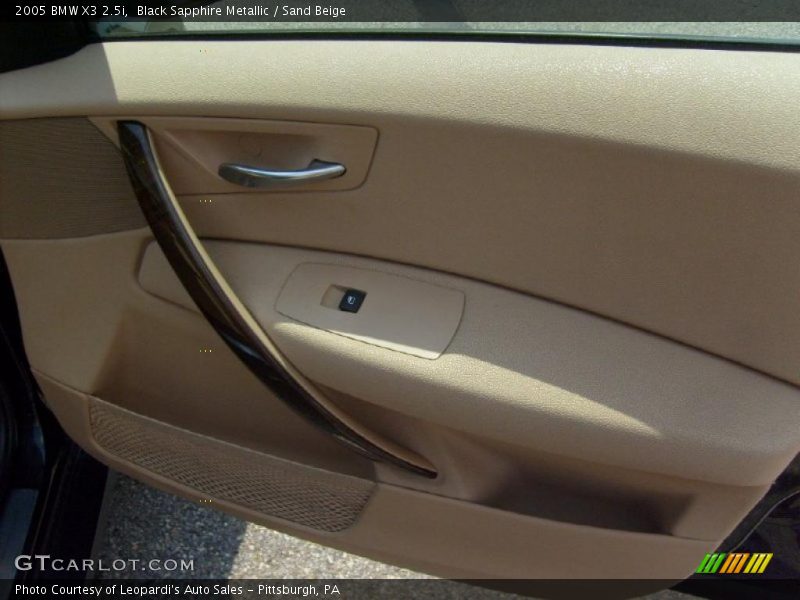 Black Sapphire Metallic / Sand Beige 2005 BMW X3 2.5i