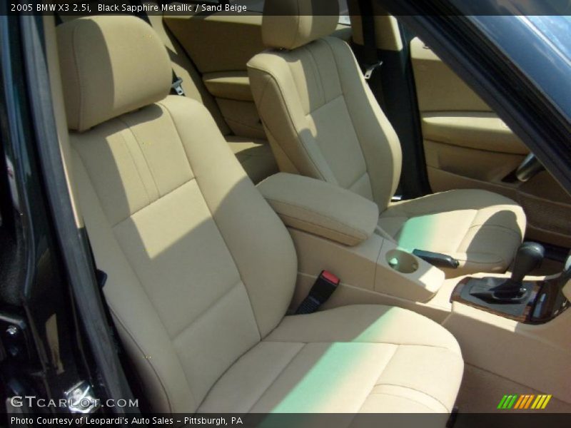 Black Sapphire Metallic / Sand Beige 2005 BMW X3 2.5i