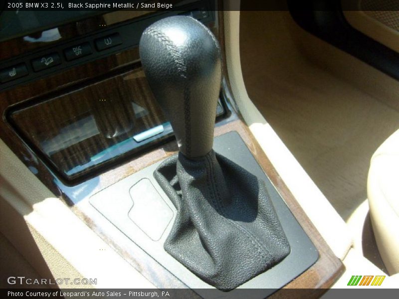Black Sapphire Metallic / Sand Beige 2005 BMW X3 2.5i