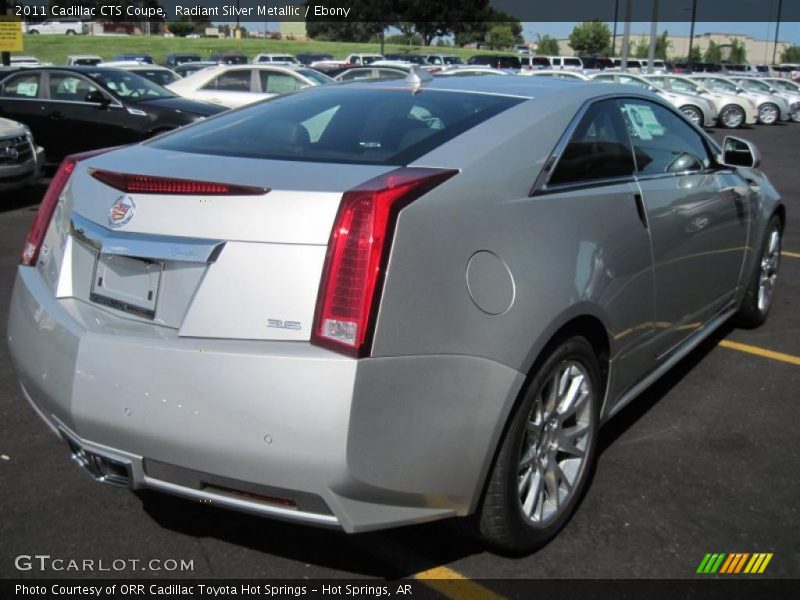 Radiant Silver Metallic / Ebony 2011 Cadillac CTS Coupe