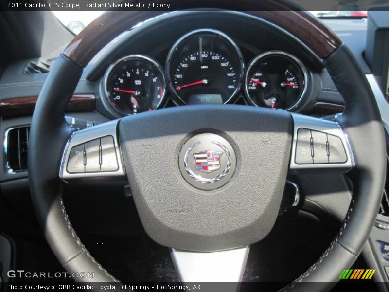 Radiant Silver Metallic / Ebony 2011 Cadillac CTS Coupe