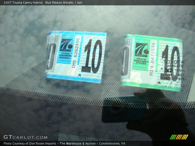 Blue Ribbon Metallic / Ash 2007 Toyota Camry Hybrid