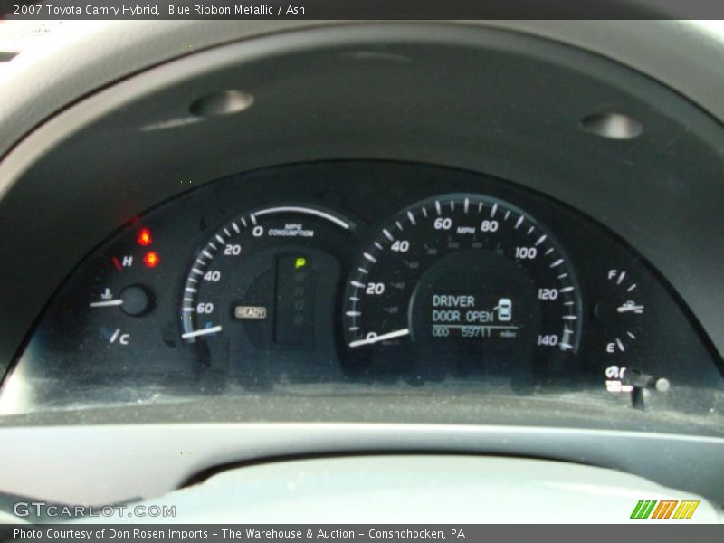 Blue Ribbon Metallic / Ash 2007 Toyota Camry Hybrid