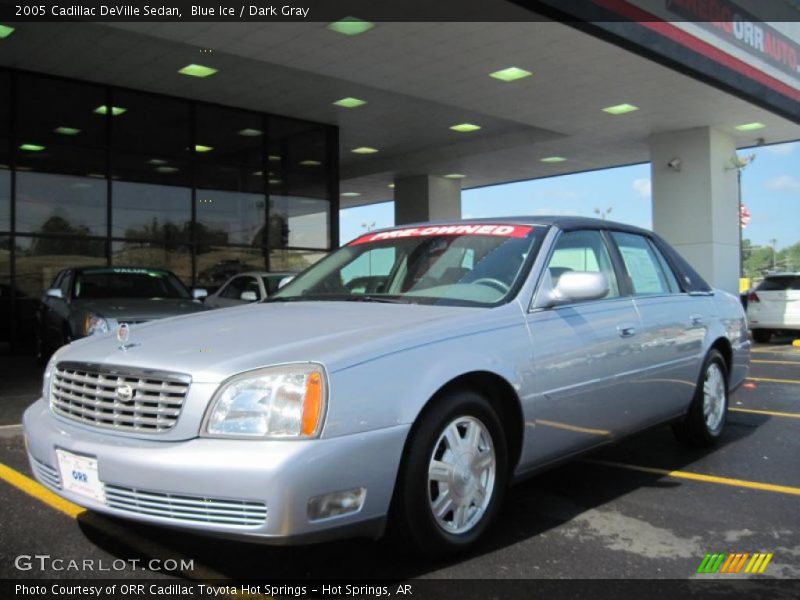 Blue Ice / Dark Gray 2005 Cadillac DeVille Sedan