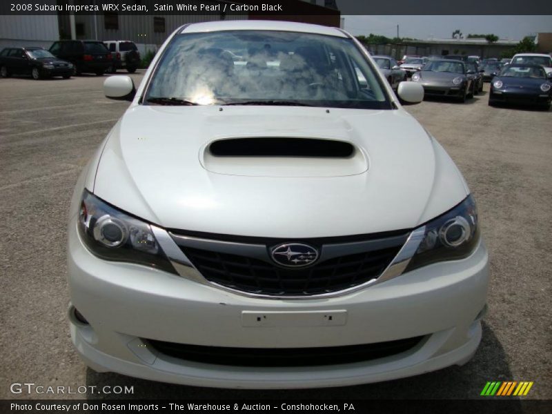 Satin White Pearl / Carbon Black 2008 Subaru Impreza WRX Sedan