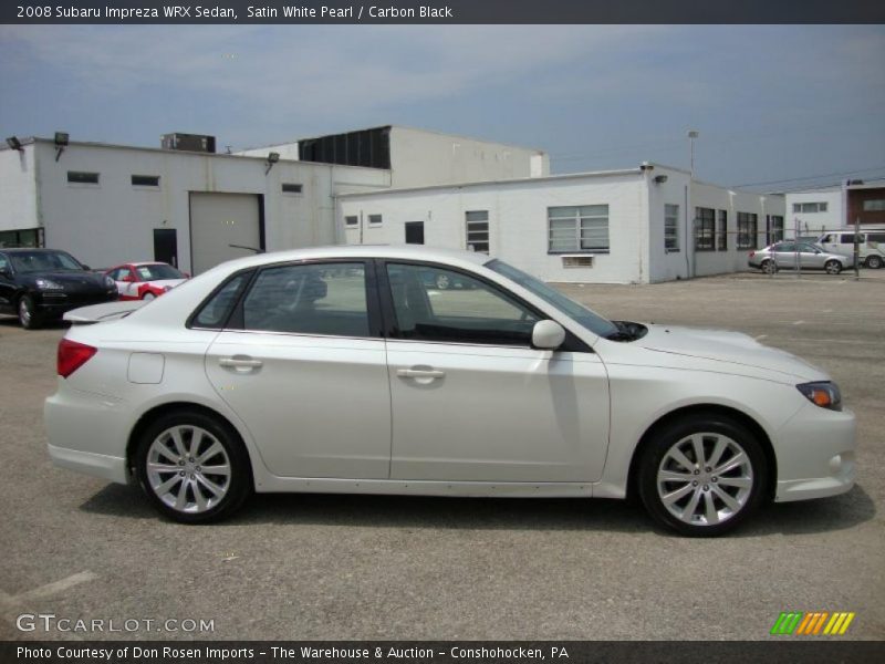 Satin White Pearl / Carbon Black 2008 Subaru Impreza WRX Sedan