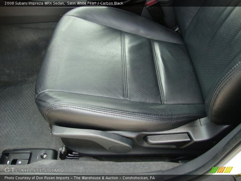 Satin White Pearl / Carbon Black 2008 Subaru Impreza WRX Sedan