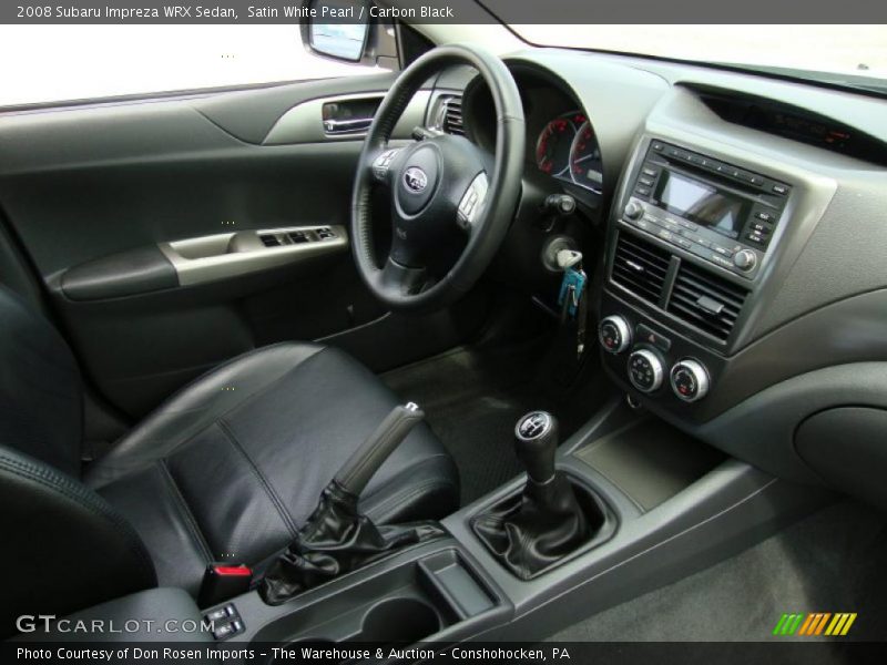 Satin White Pearl / Carbon Black 2008 Subaru Impreza WRX Sedan