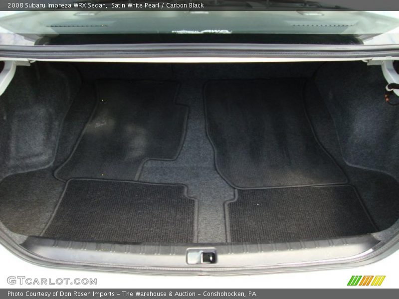 Satin White Pearl / Carbon Black 2008 Subaru Impreza WRX Sedan