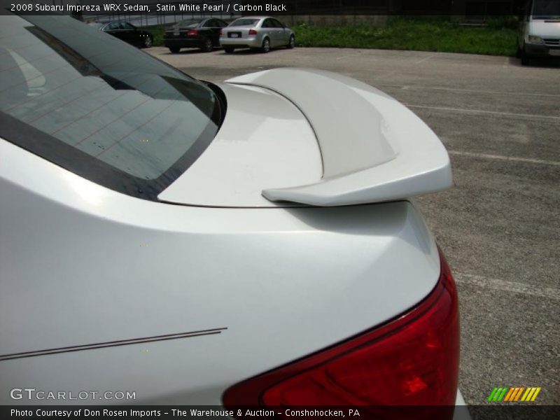 Satin White Pearl / Carbon Black 2008 Subaru Impreza WRX Sedan