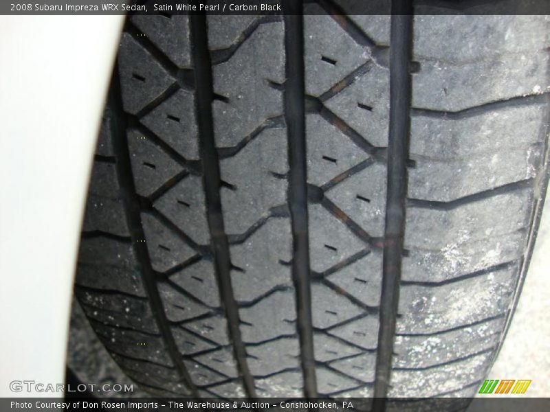 Satin White Pearl / Carbon Black 2008 Subaru Impreza WRX Sedan
