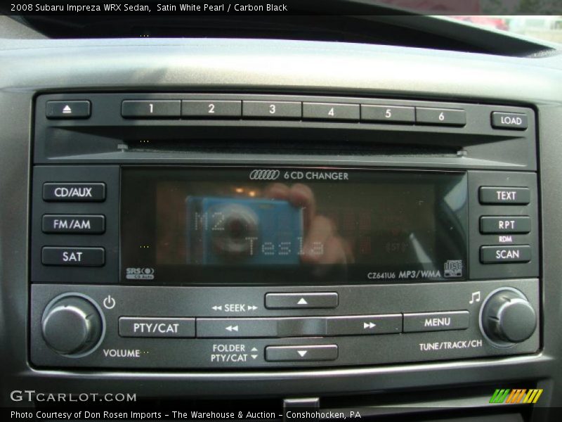 Satin White Pearl / Carbon Black 2008 Subaru Impreza WRX Sedan