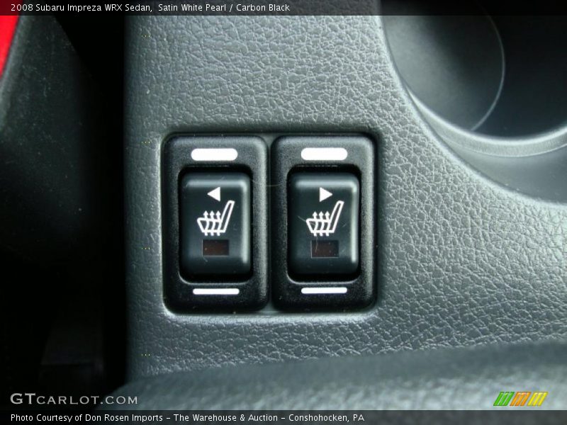 Satin White Pearl / Carbon Black 2008 Subaru Impreza WRX Sedan
