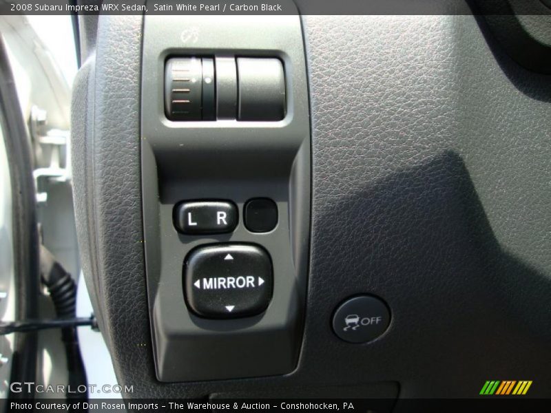 Satin White Pearl / Carbon Black 2008 Subaru Impreza WRX Sedan