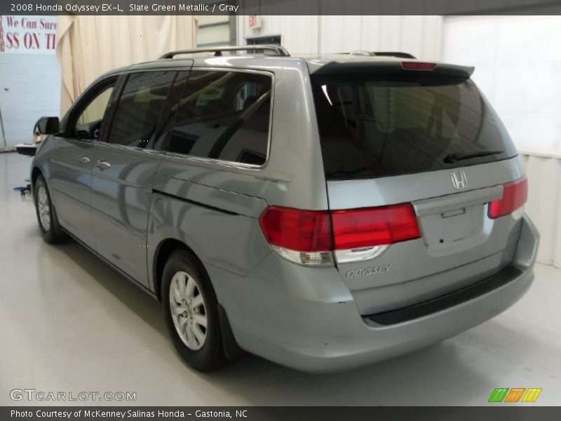 Slate Green Metallic / Gray 2008 Honda Odyssey EX-L