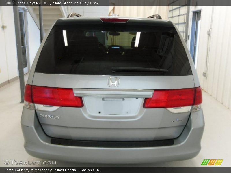 Slate Green Metallic / Gray 2008 Honda Odyssey EX-L