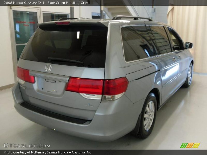Slate Green Metallic / Gray 2008 Honda Odyssey EX-L