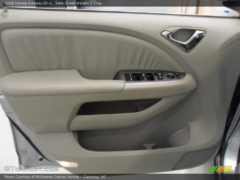Slate Green Metallic / Gray 2008 Honda Odyssey EX-L