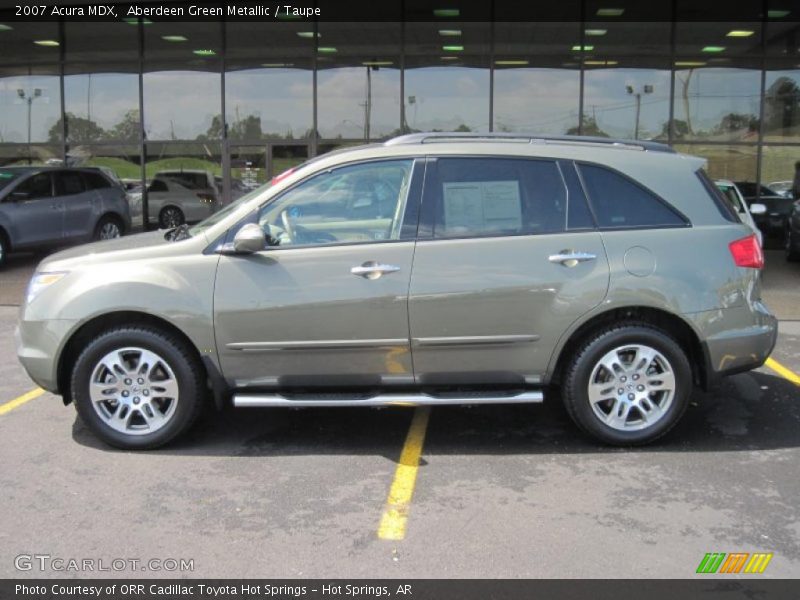 Aberdeen Green Metallic / Taupe 2007 Acura MDX