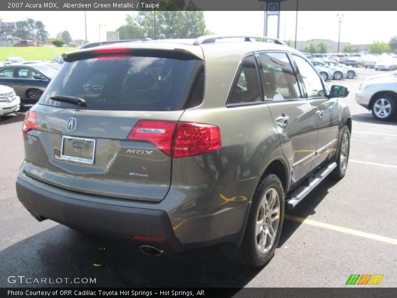 Aberdeen Green Metallic / Taupe 2007 Acura MDX