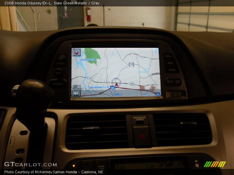 Slate Green Metallic / Gray 2008 Honda Odyssey EX-L