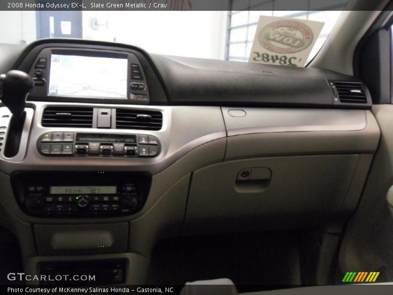 Slate Green Metallic / Gray 2008 Honda Odyssey EX-L