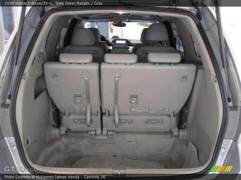 Slate Green Metallic / Gray 2008 Honda Odyssey EX-L