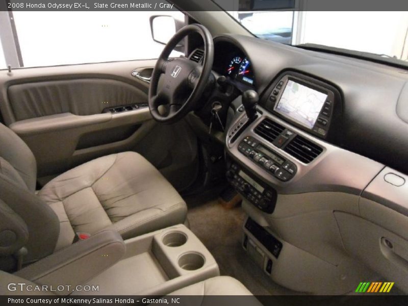 Slate Green Metallic / Gray 2008 Honda Odyssey EX-L