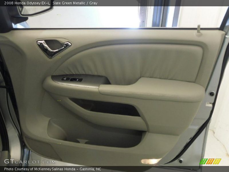 Slate Green Metallic / Gray 2008 Honda Odyssey EX-L
