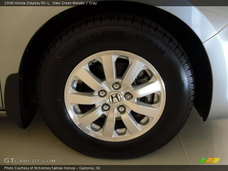 Slate Green Metallic / Gray 2008 Honda Odyssey EX-L