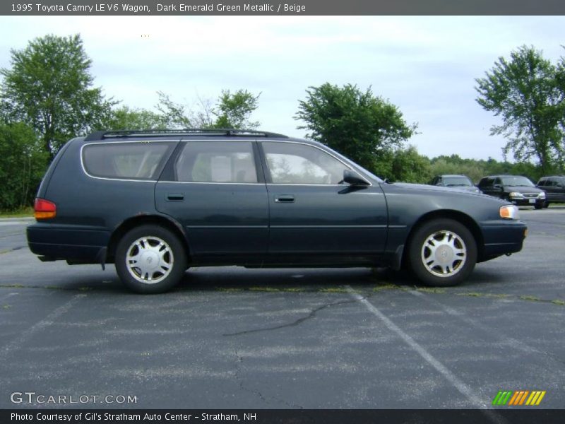 Dark Emerald Green Metallic / Beige 1995 Toyota Camry LE V6 Wagon