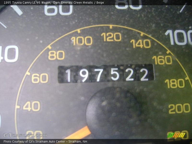 Dark Emerald Green Metallic / Beige 1995 Toyota Camry LE V6 Wagon