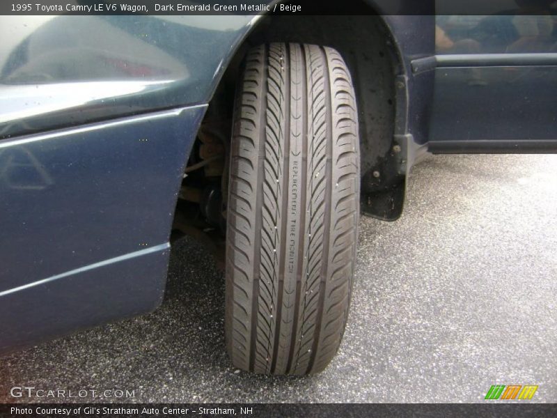 Dark Emerald Green Metallic / Beige 1995 Toyota Camry LE V6 Wagon