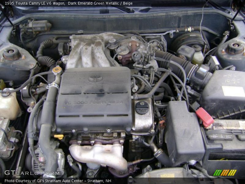 Dark Emerald Green Metallic / Beige 1995 Toyota Camry LE V6 Wagon