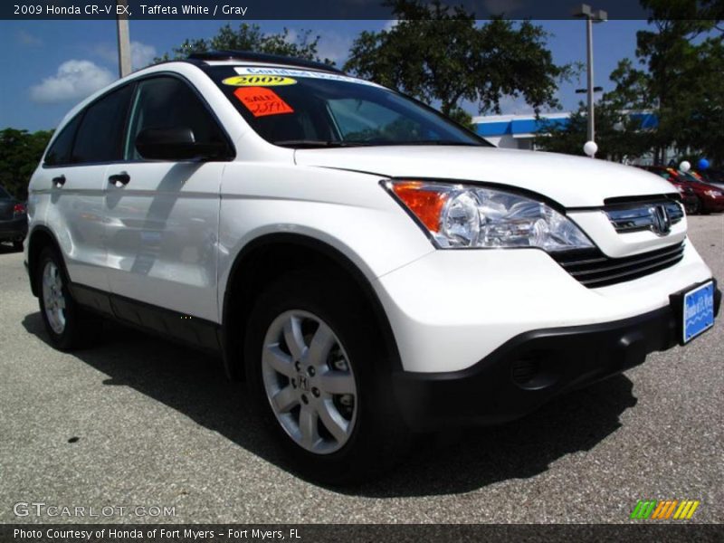 Taffeta White / Gray 2009 Honda CR-V EX