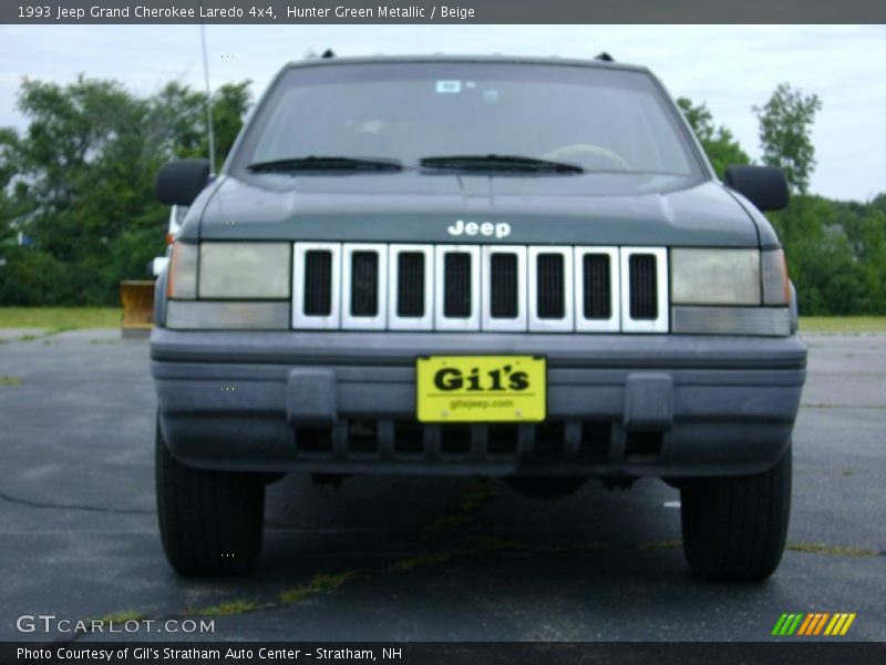 Hunter Green Metallic / Beige 1993 Jeep Grand Cherokee Laredo 4x4
