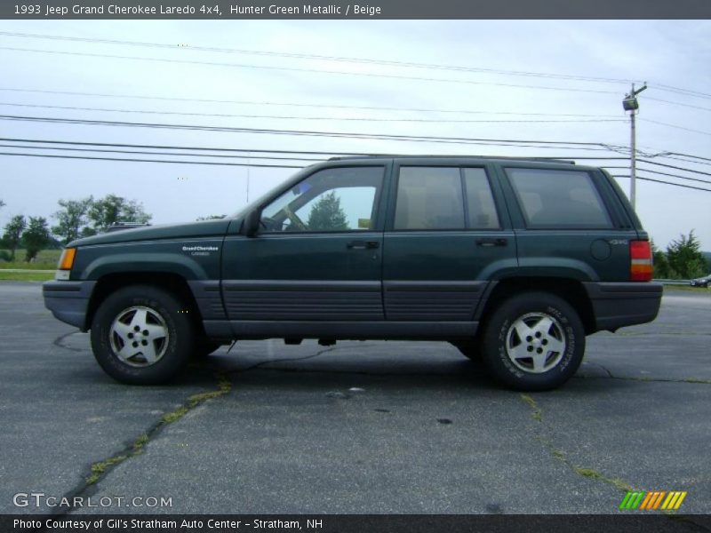 Hunter Green Metallic / Beige 1993 Jeep Grand Cherokee Laredo 4x4