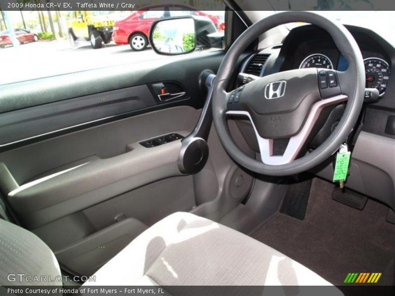 Taffeta White / Gray 2009 Honda CR-V EX