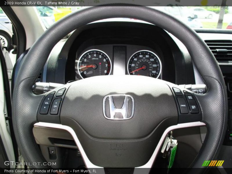 Taffeta White / Gray 2009 Honda CR-V EX