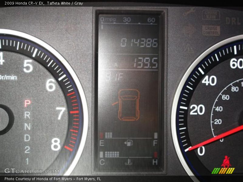 Taffeta White / Gray 2009 Honda CR-V EX