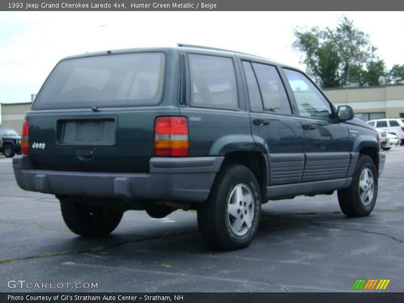 Hunter Green Metallic / Beige 1993 Jeep Grand Cherokee Laredo 4x4