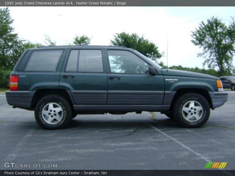 Hunter Green Metallic / Beige 1993 Jeep Grand Cherokee Laredo 4x4