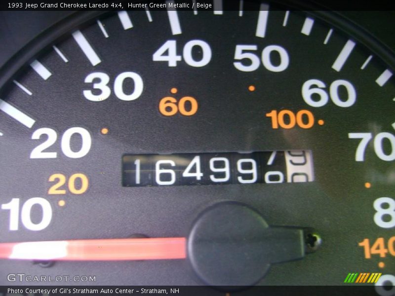 Hunter Green Metallic / Beige 1993 Jeep Grand Cherokee Laredo 4x4