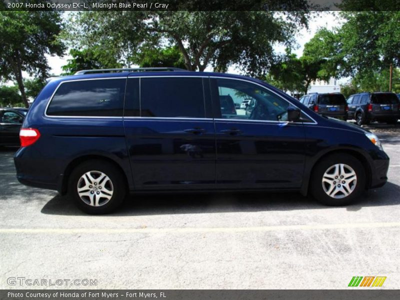 Midnight Blue Pearl / Gray 2007 Honda Odyssey EX-L