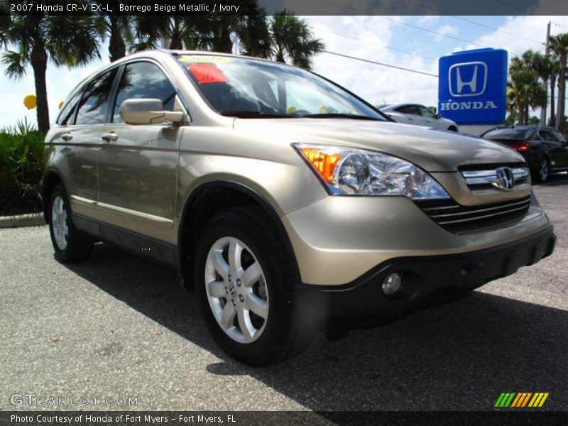 Borrego Beige Metallic / Ivory 2007 Honda CR-V EX-L