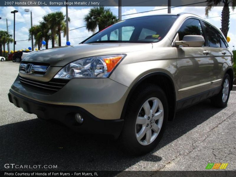 Borrego Beige Metallic / Ivory 2007 Honda CR-V EX-L
